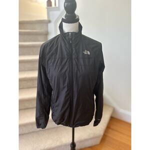 The North Face Black Front Zip Lightweight Windbreaker Jacket